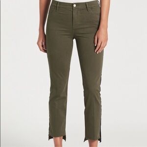 Frame Denim Le High Straight Jeans, Olive, Size 29